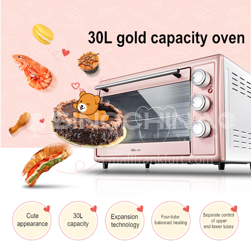 Bear electric oven household mini baking cake bread baking 30 liters large capacity automatic multi-function DQ000517